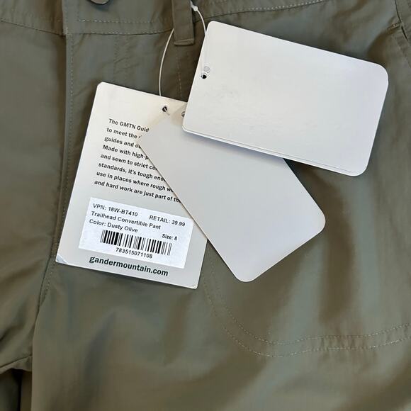 Gander Mountain Women's Convertible Pants Green Size 8 Outdoor Casual - Picture 7 of 14